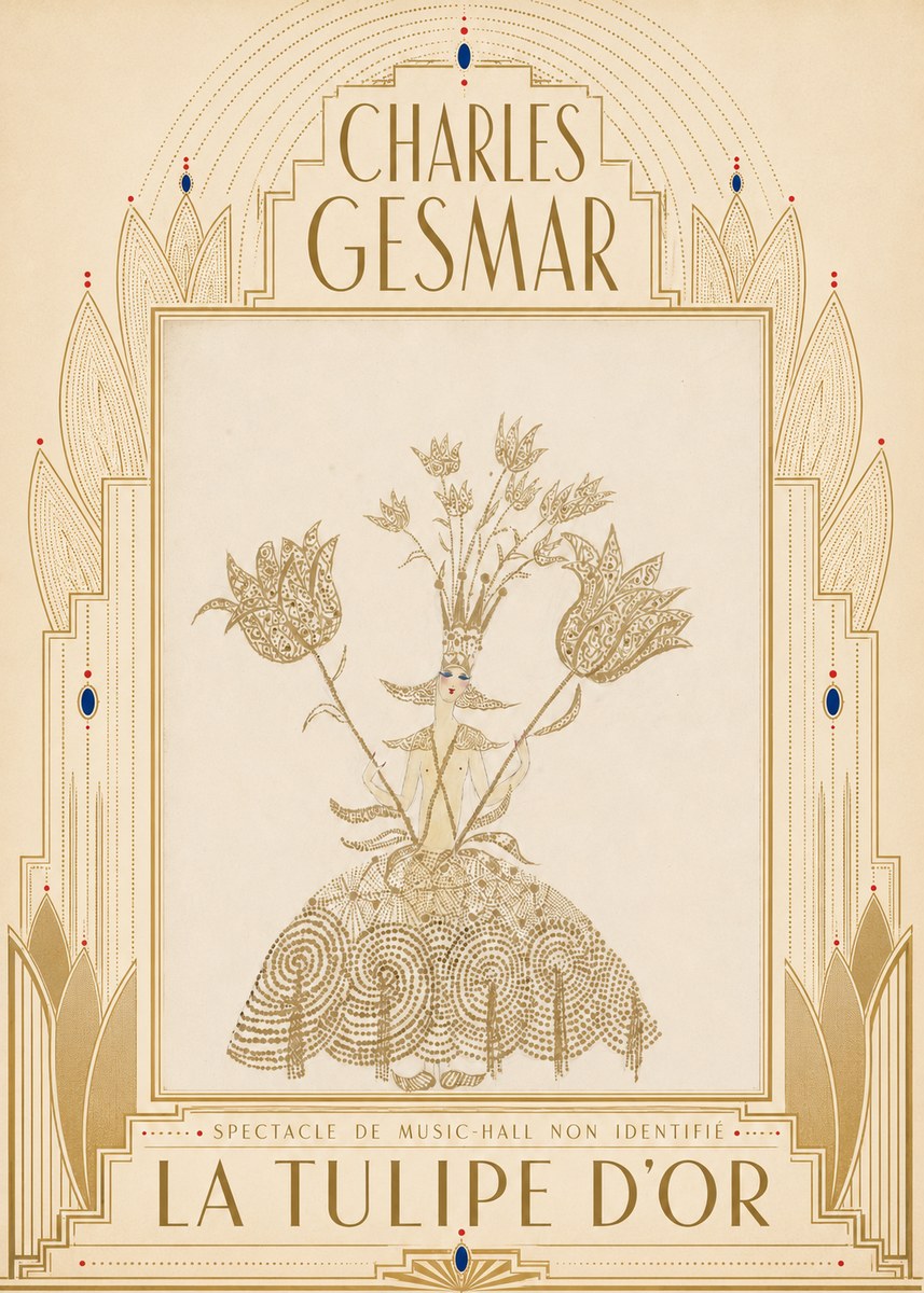 Charles Gesmar La Tulipe D'or No5 - Juliste