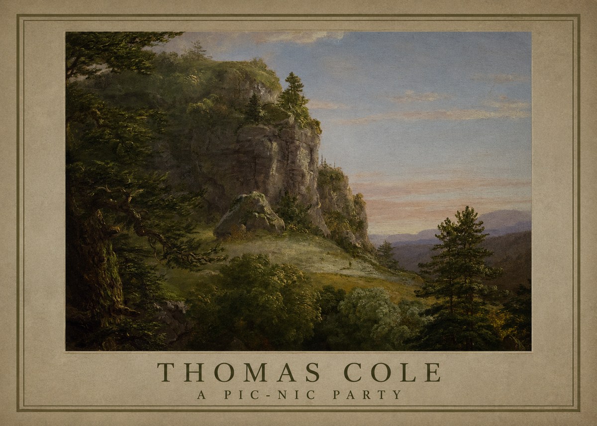 Thomas Cole Landscape, the Old Mill No3 - Juliste