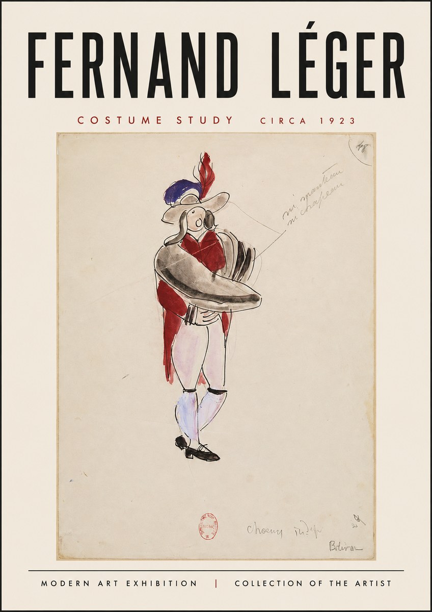Fernand Léger Costume Study I No3 - Juliste