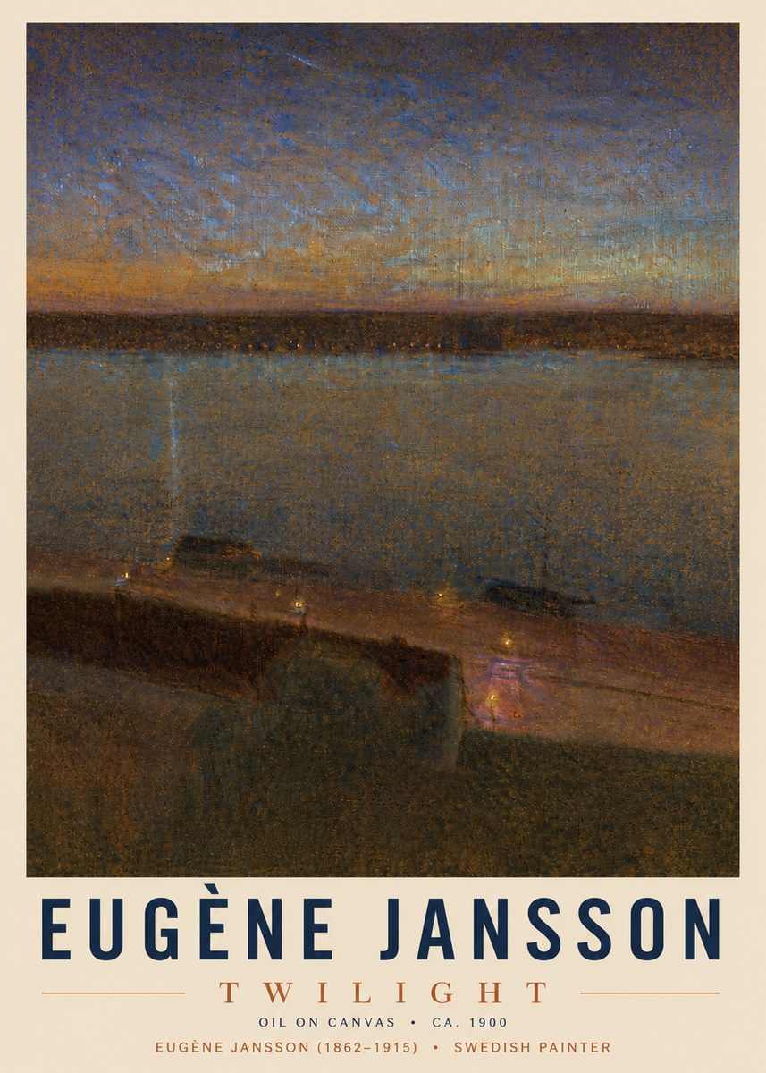 Eugène Jansson Twilight No4 - Juliste