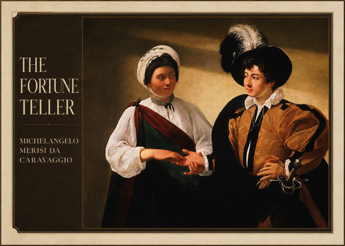 Michelangelo Merisi da Caravaggio The Fortune Teller III No1 - Juliste