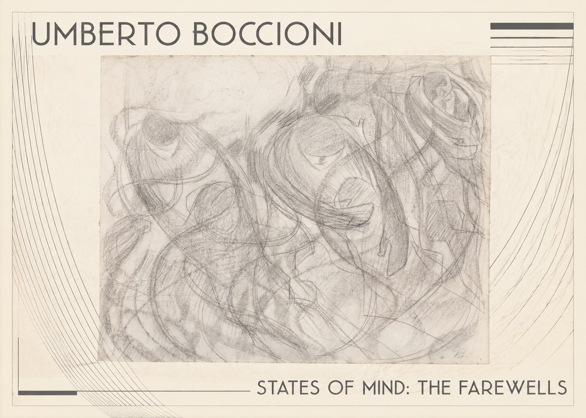 Umberto Boccioni States of Mind: the Farewells No1 - Juliste
