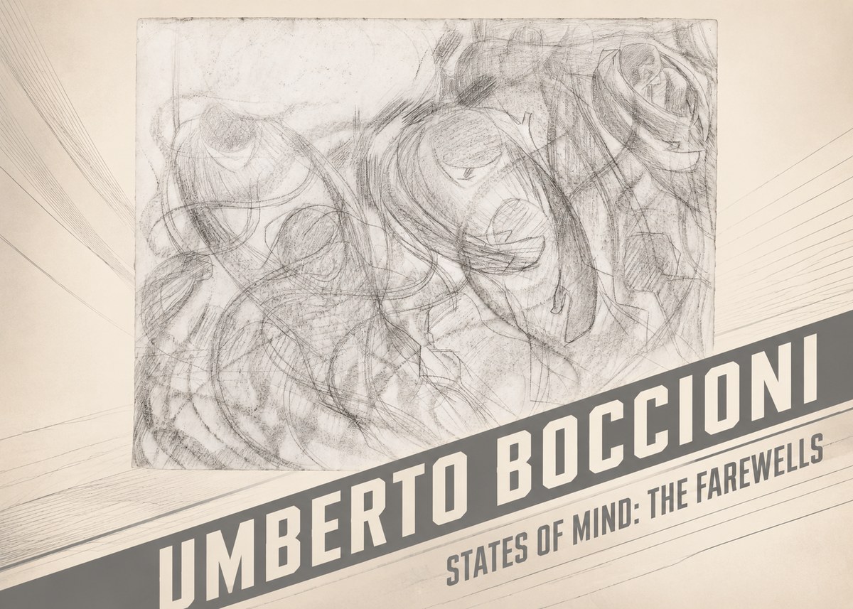 Umberto Boccioni States of Mind: the Farewells No2 - Juliste