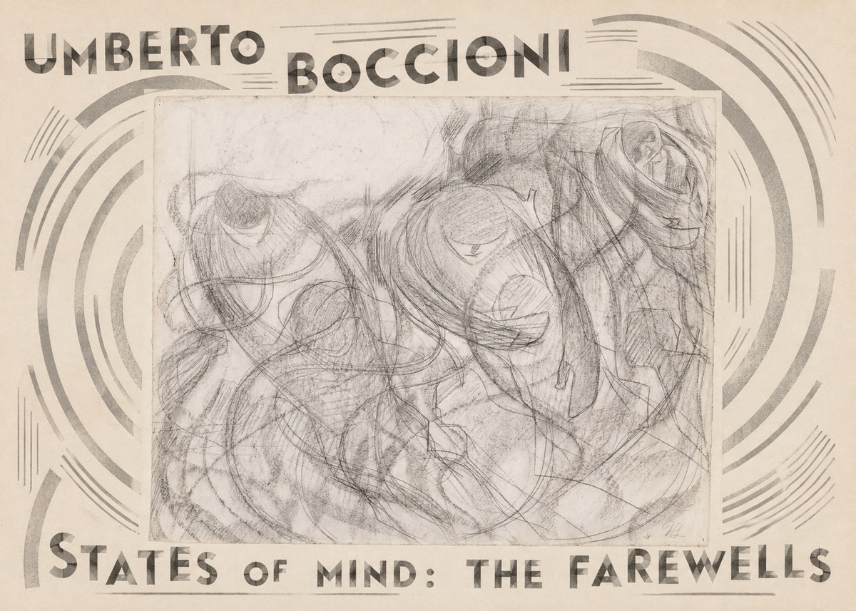 Umberto Boccioni States of Mind: the Farewells No4 - Juliste