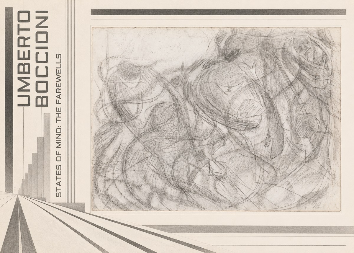 Umberto Boccioni States of Mind: the Farewells No6 - Juliste