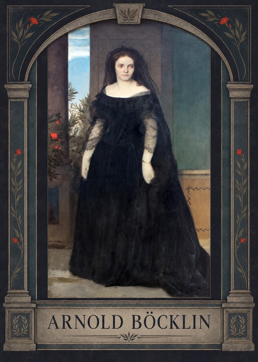 Arnold Böcklin Portrait of Mrs. Böcklin No3 - Juliste