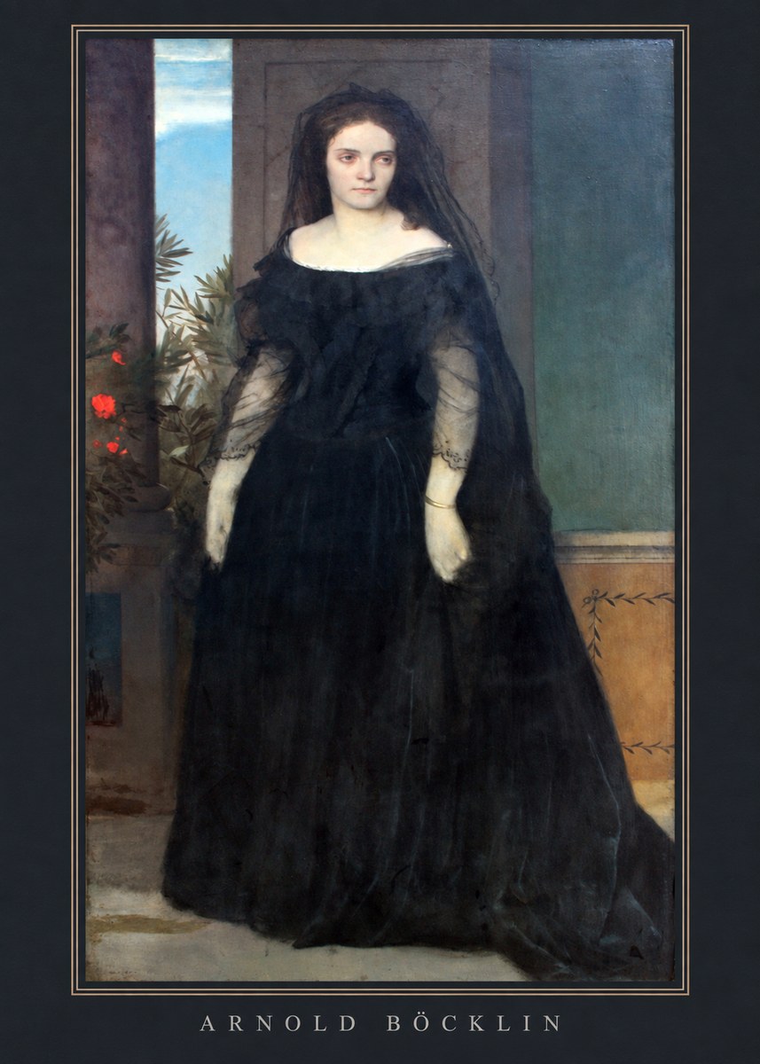 Arnold Böcklin Portrait of Mrs. Böcklin No4 - Juliste