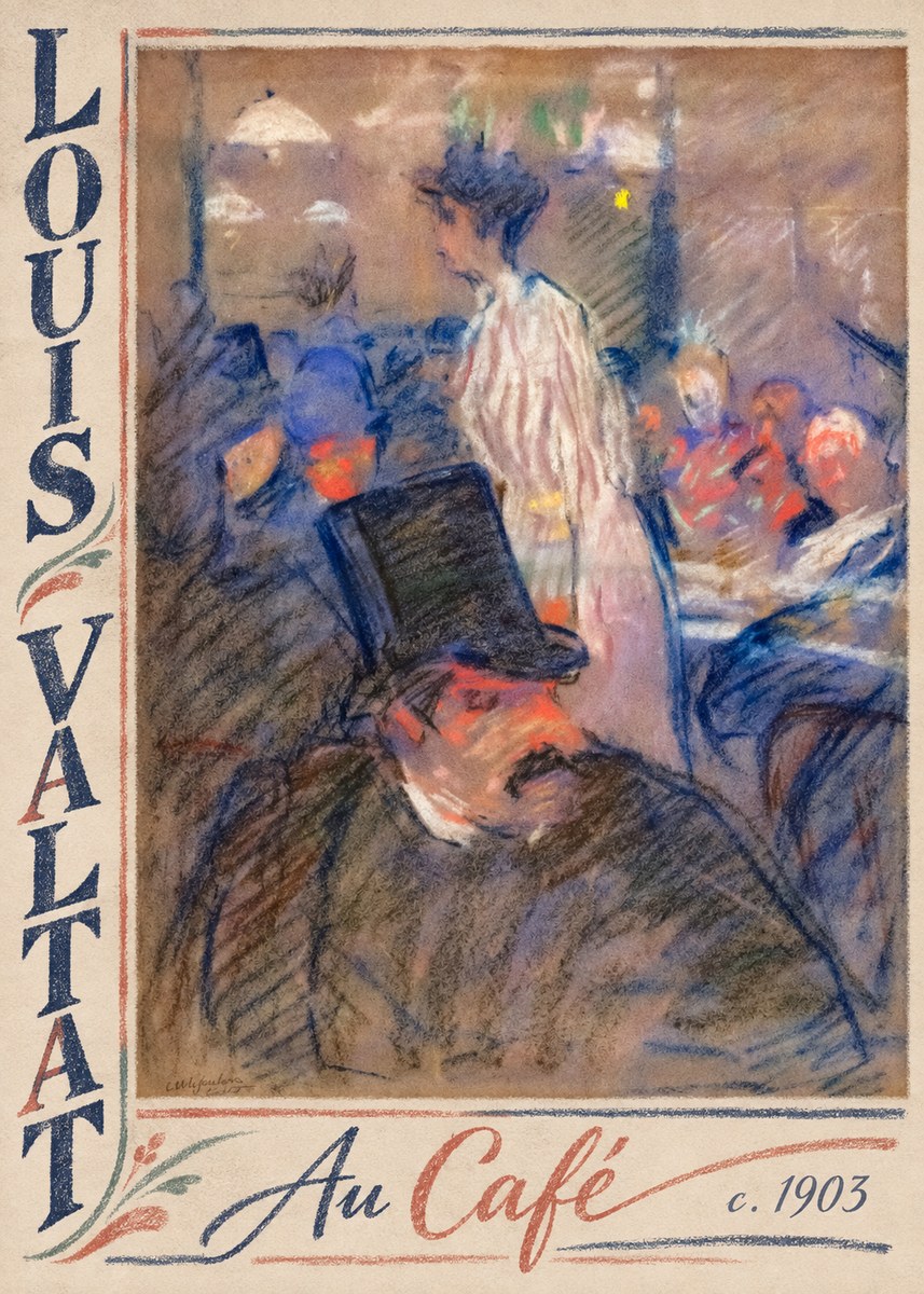 Louis Valtat Au Café No2 - Juliste