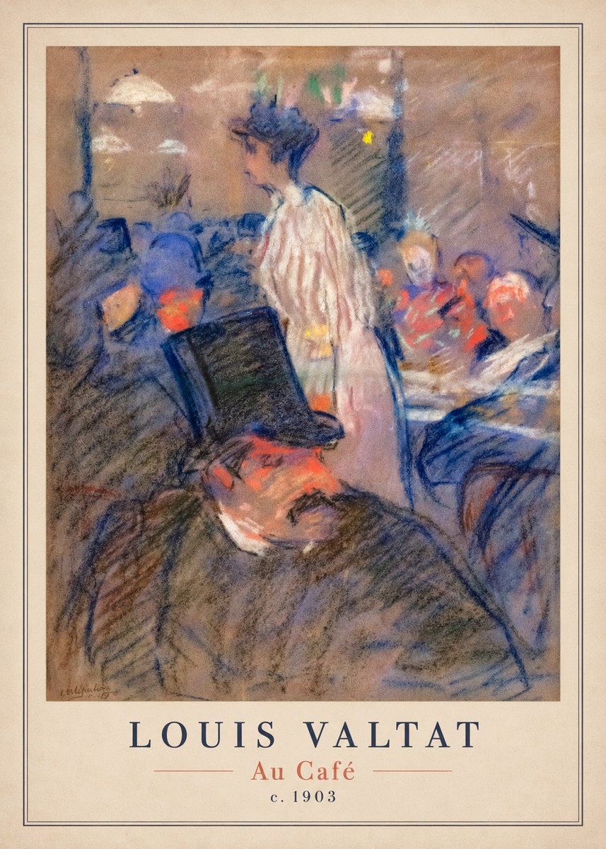 Louis Valtat Au Café No4 - Juliste