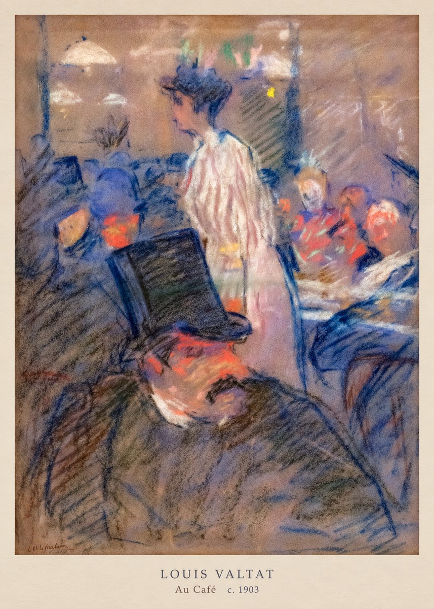 Louis Valtat Au Café No6 - Juliste