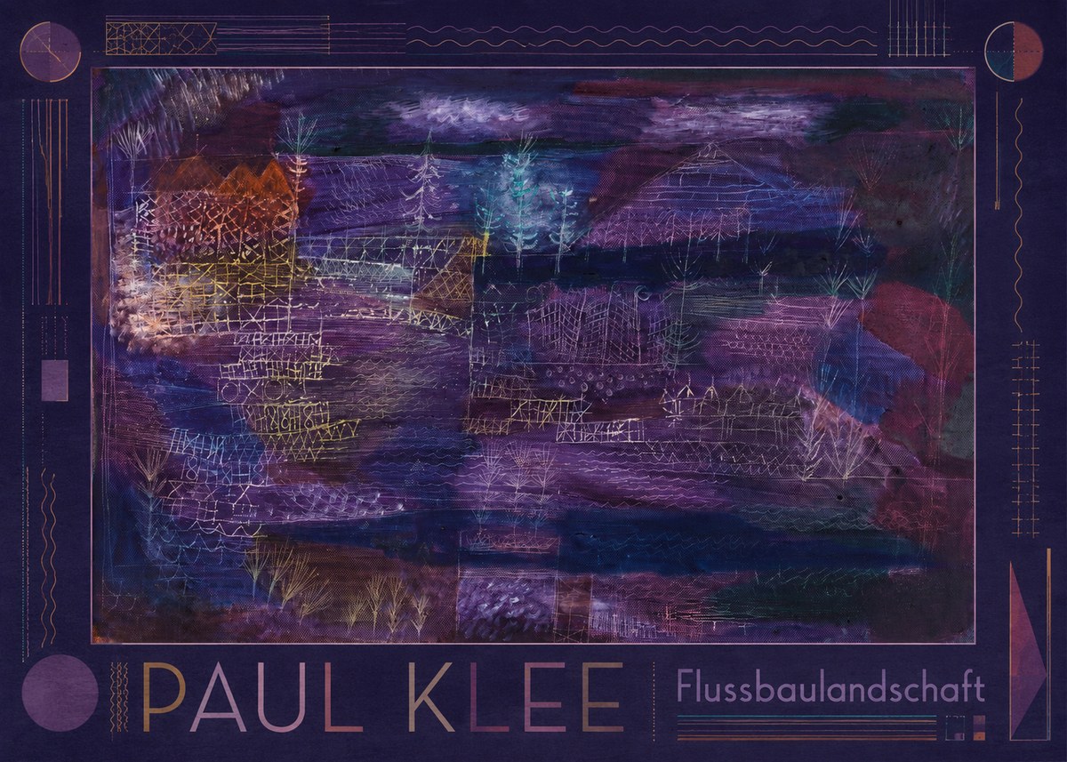 Paul Klee Flussbaulandschaft No1 - Juliste