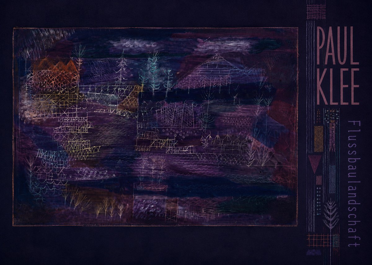 Paul Klee Flussbaulandschaft No3 - Juliste