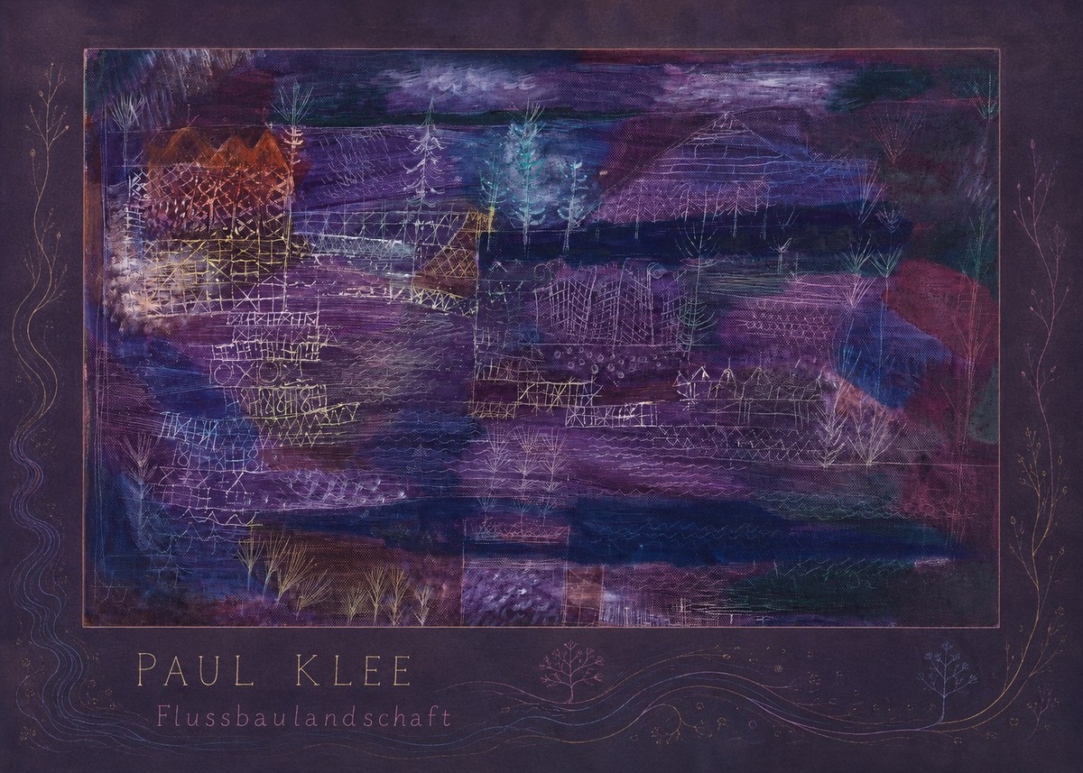 Paul Klee Flussbaulandschaft No4 - Juliste