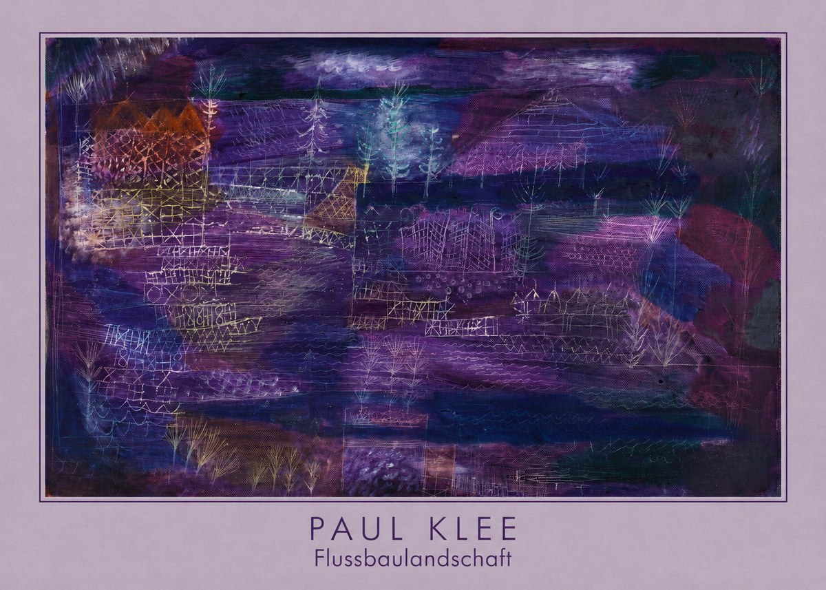Paul Klee Flussbaulandschaft No5 - Juliste