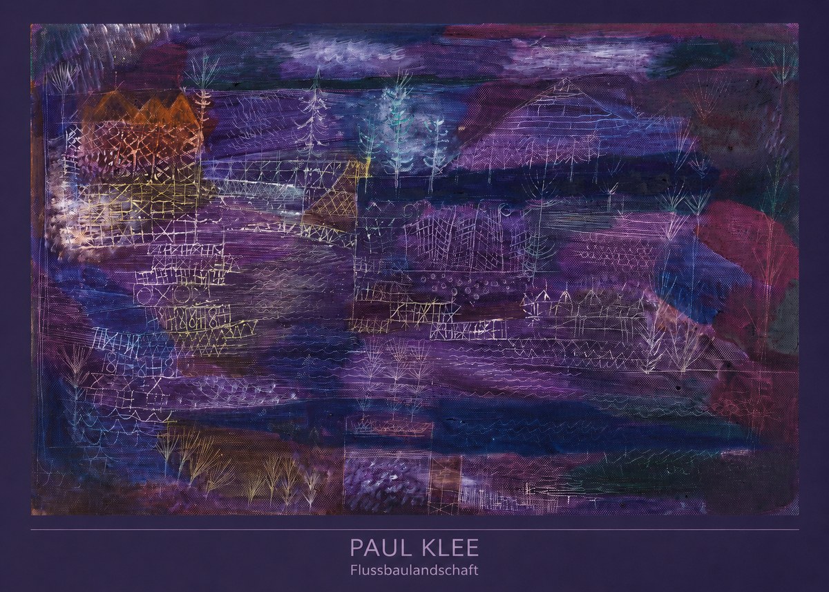 Paul Klee Flussbaulandschaft No6 - Juliste