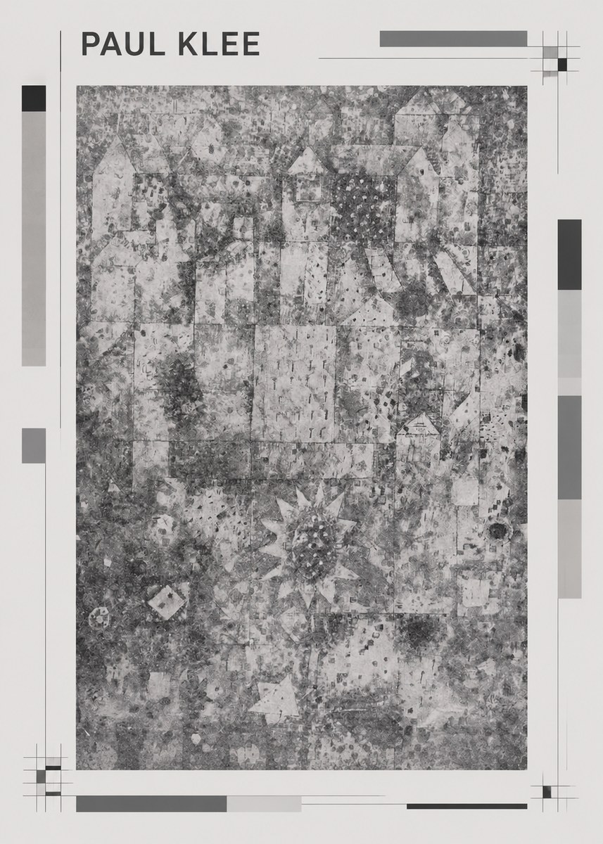 Paul Klee Town and Country No1 - Juliste