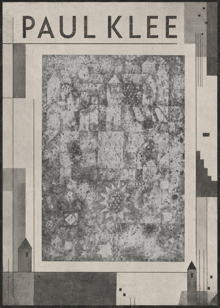 Paul Klee Town and Country No6 - Juliste