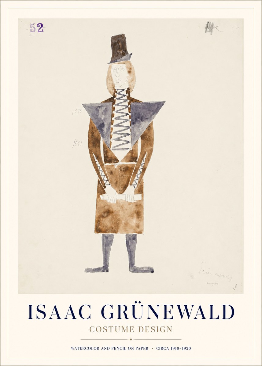 Isaac Grünewald Costume Design XIII No1 - Juliste