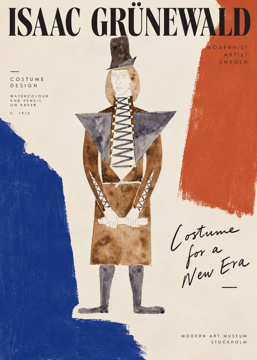 Isaac Grünewald Costume Design XIII No5 - Juliste