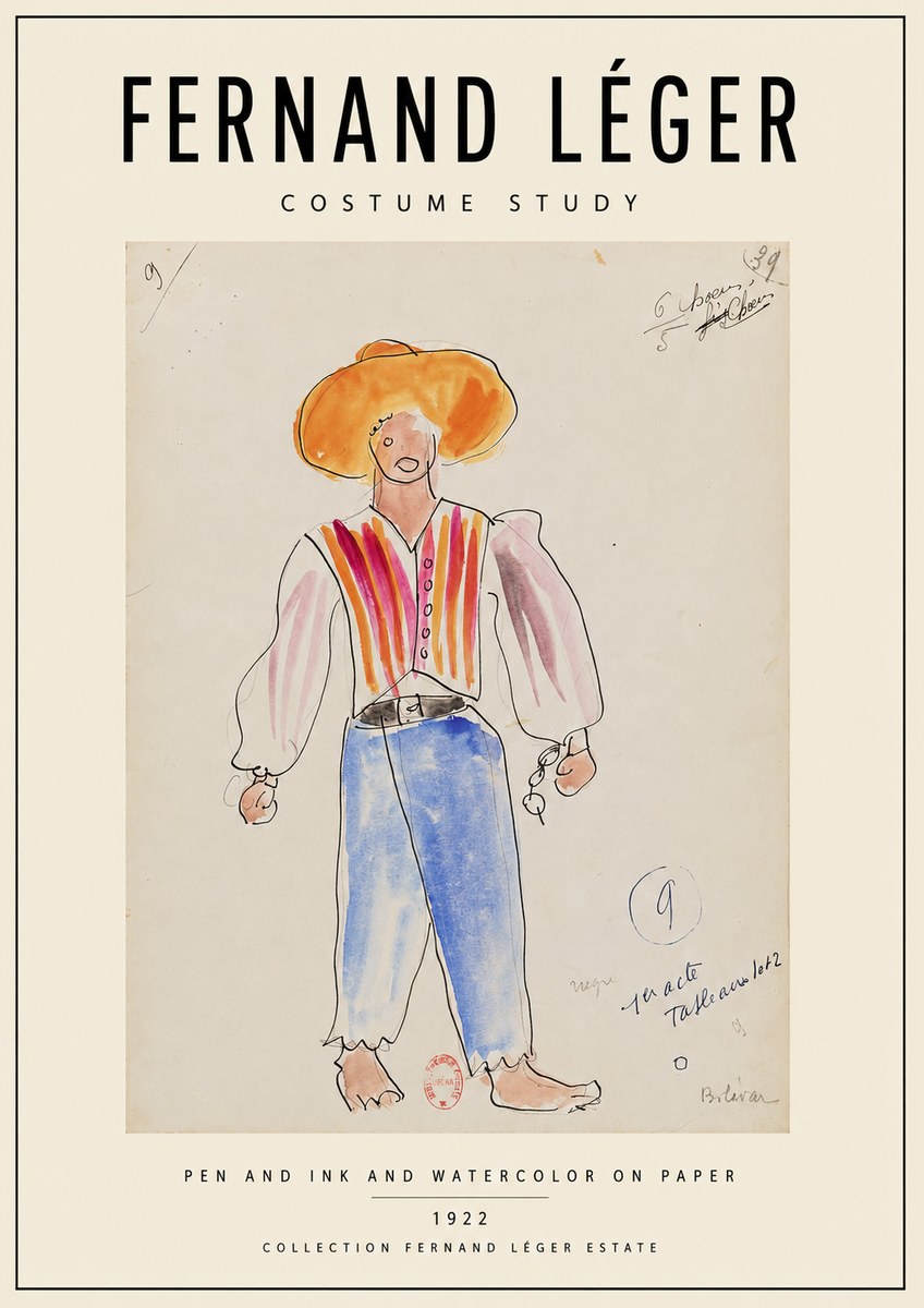 Fernand Léger Costume Study II No3 - Juliste