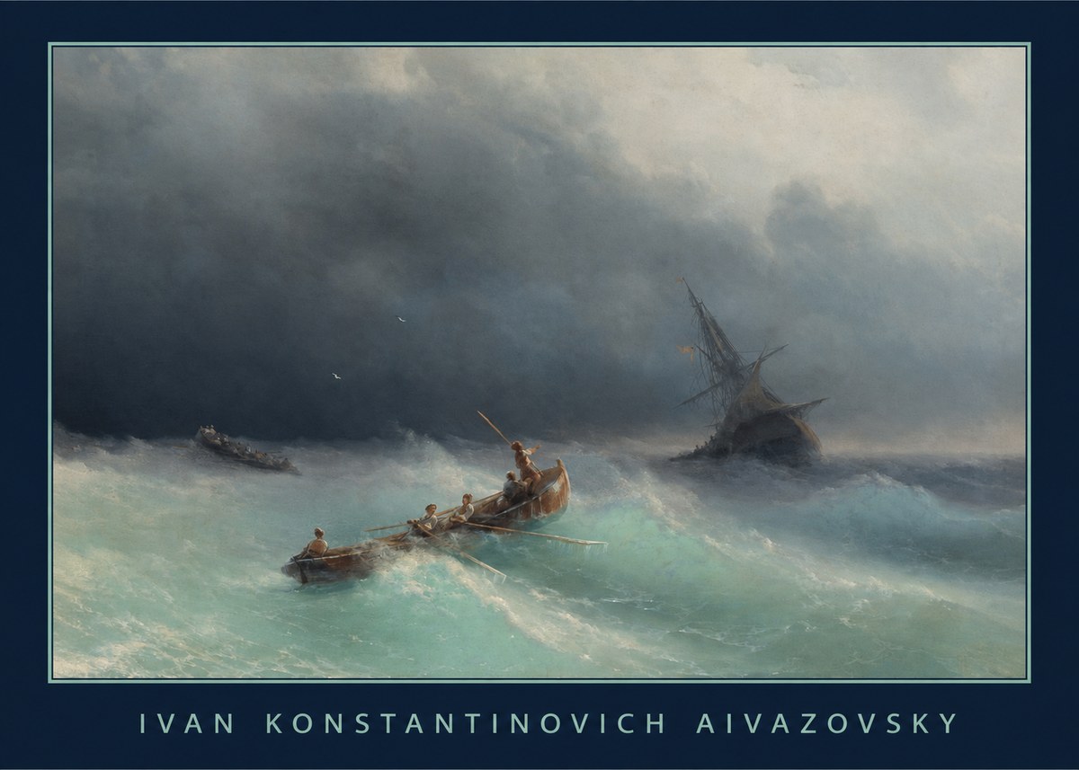 Ivan Konstantinovich Aivazovsky Shipwreck No1 - Juliste