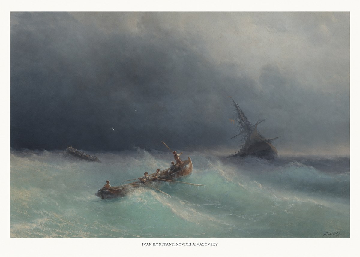 Ivan Konstantinovich Aivazovsky Shipwreck No5 - Juliste