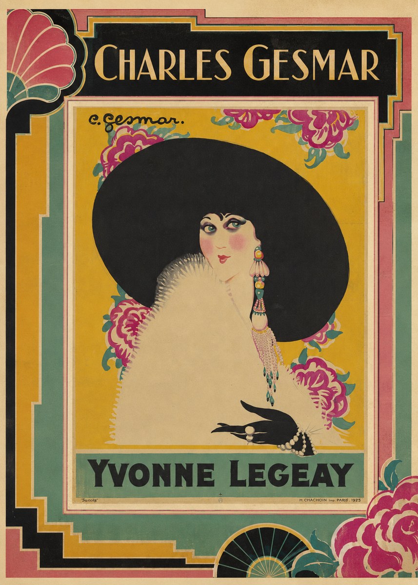 Charles Gesmar Yvonne Legeay No1 - Juliste