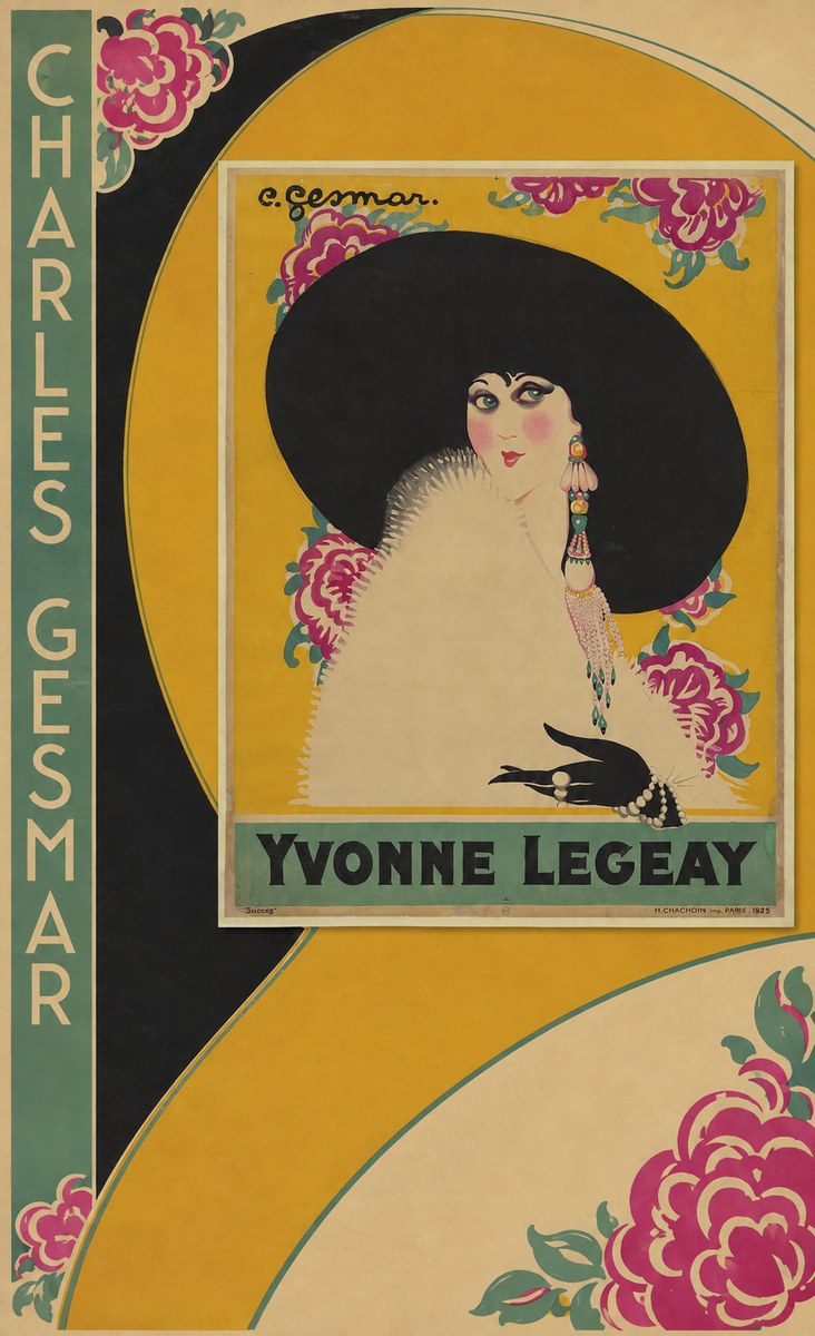 Charles Gesmar Yvonne Legeay No2 - Juliste