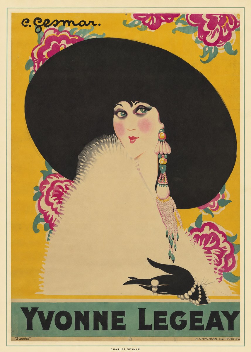 Charles Gesmar Yvonne Legeay No6 - Juliste