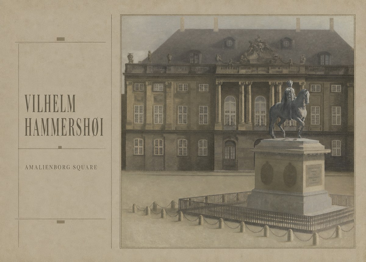 Vilhelm Hammershøi Amalienborg Square II No3 - Juliste