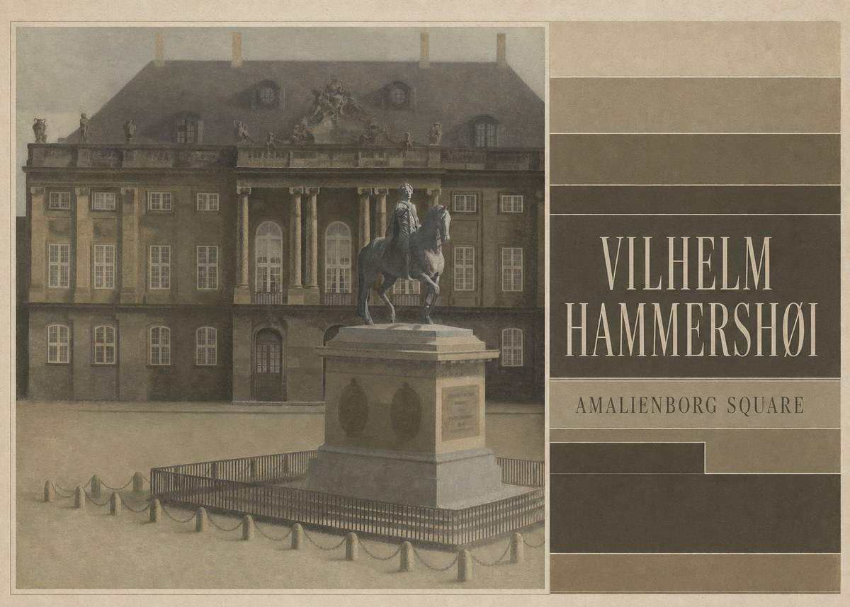 Vilhelm Hammershøi Amalienborg Square II No4 - Juliste