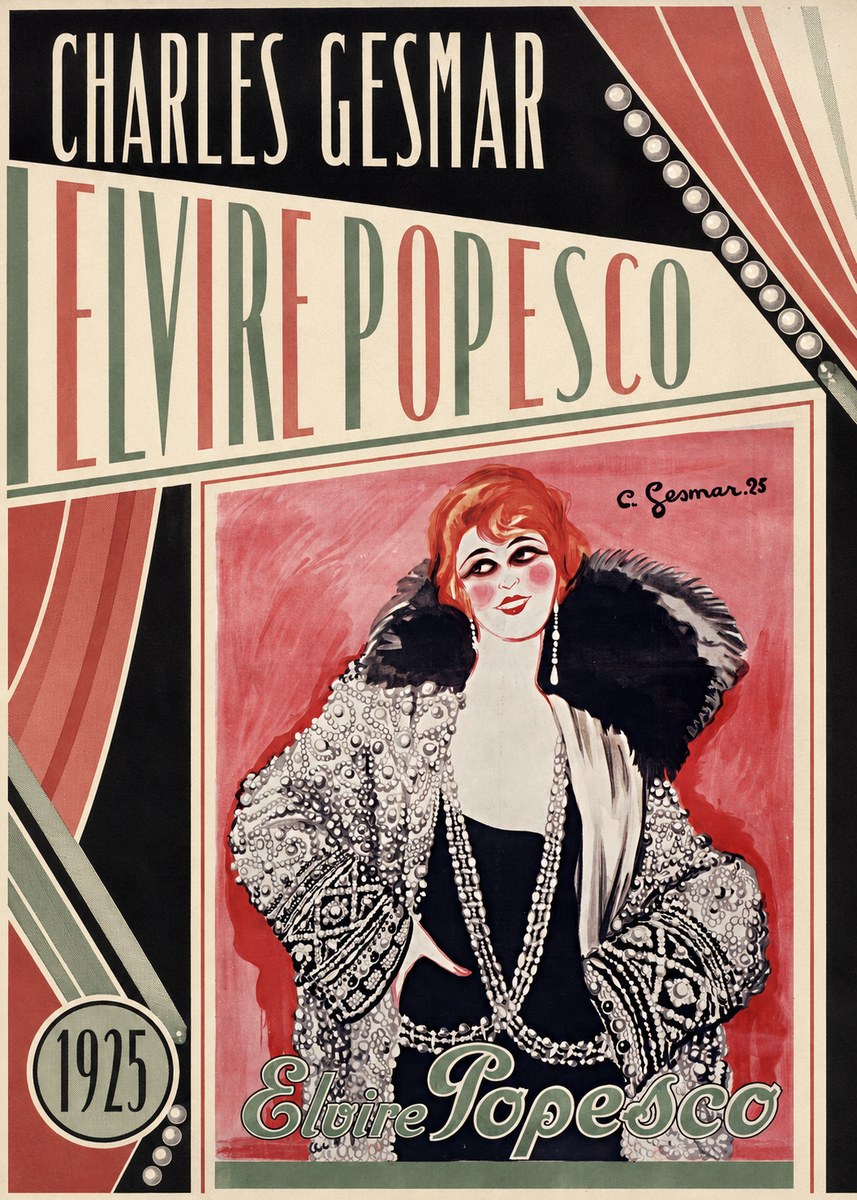 Charles Gesmar Elvire Popesco II No4 - Juliste