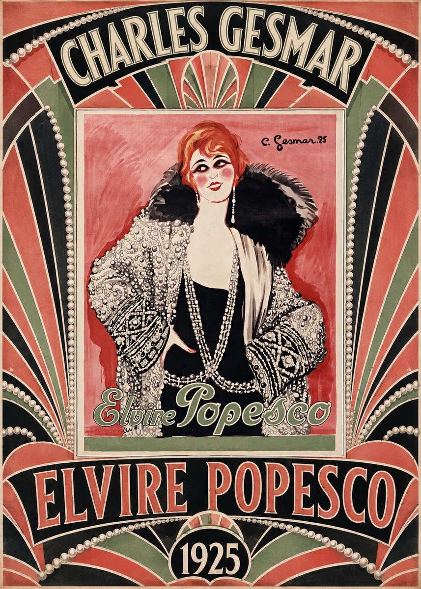 Charles Gesmar Elvire Popesco II No5 - Juliste
