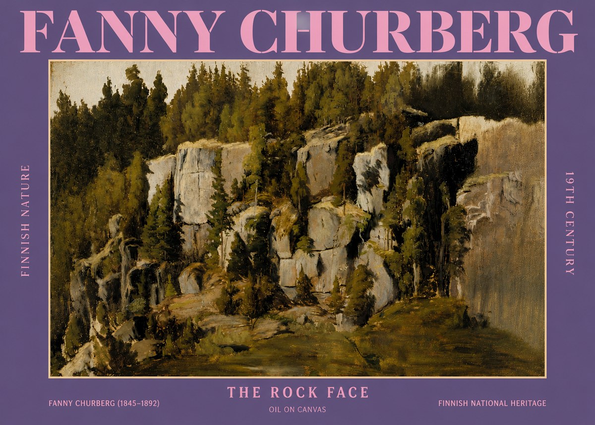 Fanny Churberg The Rock Face No4 - Juliste