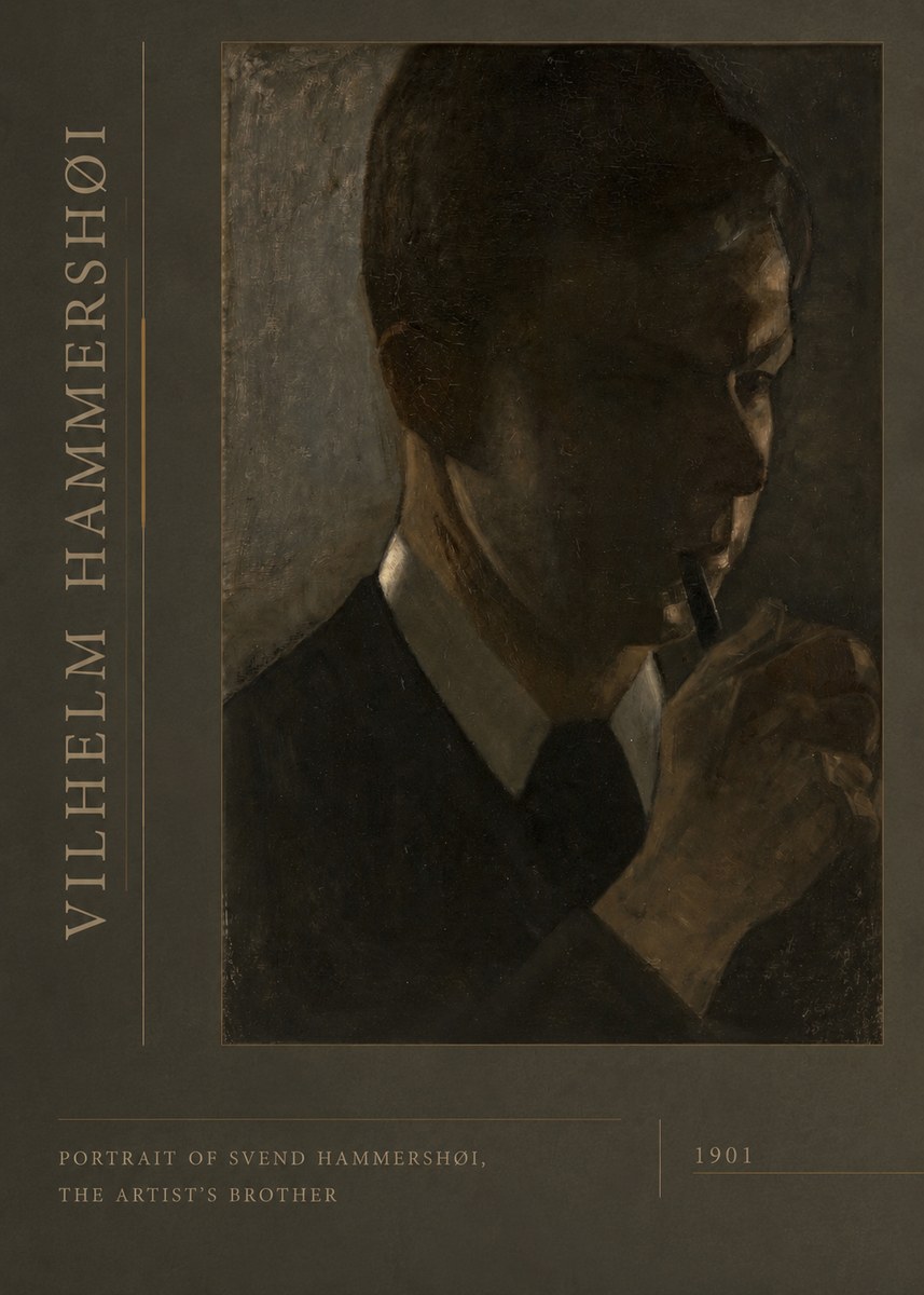 Vilhelm Hammershøi Portrait of Svend Hammershøi, the Artist's Brother No2 - Juliste