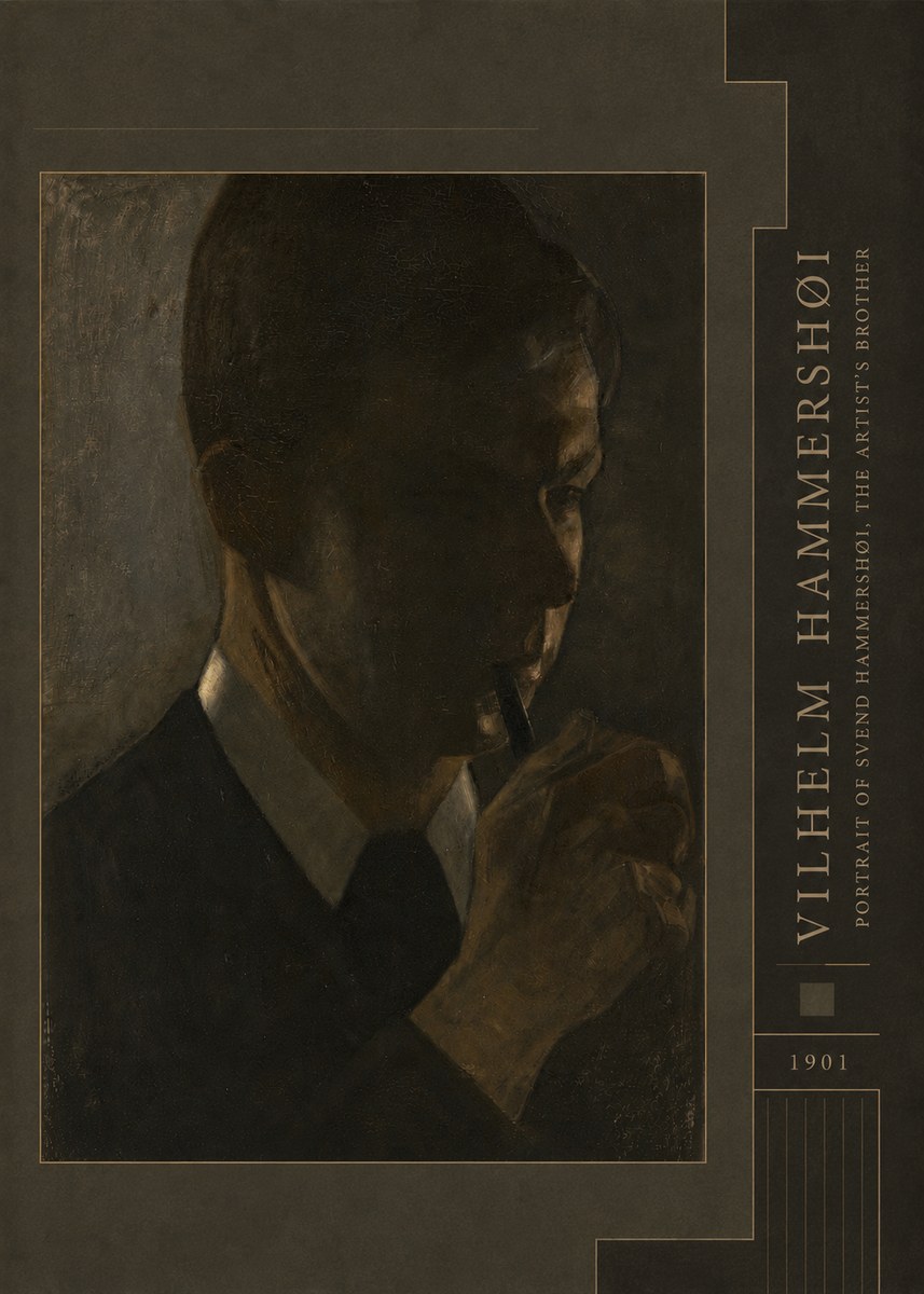 Vilhelm Hammershøi Portrait of Svend Hammershøi, the Artist's Brother No4 - Juliste