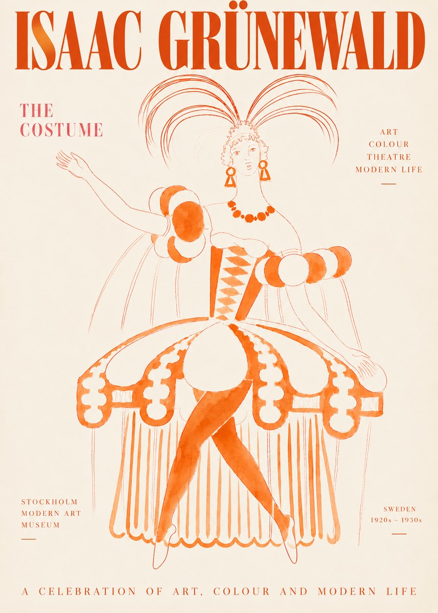 Isaac Grünewald The Costume II No3 - Juliste