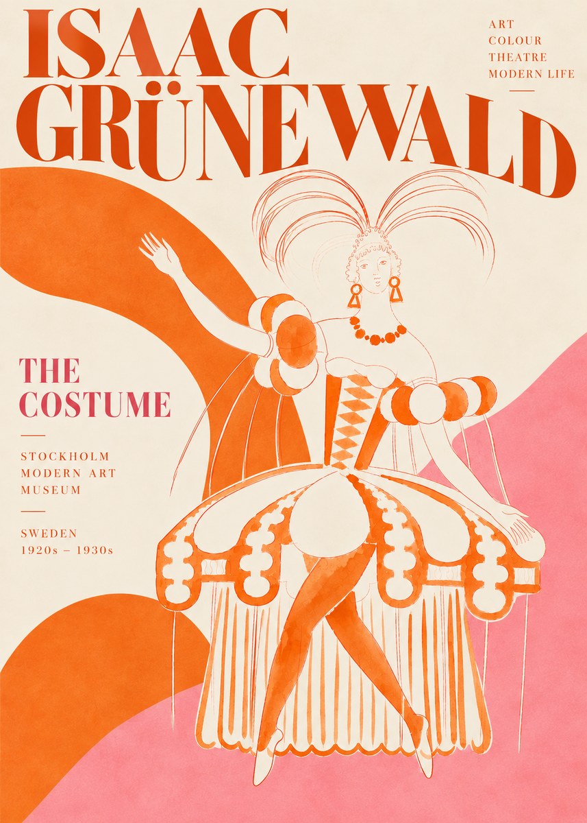Isaac Grünewald The Costume II No5 - Juliste