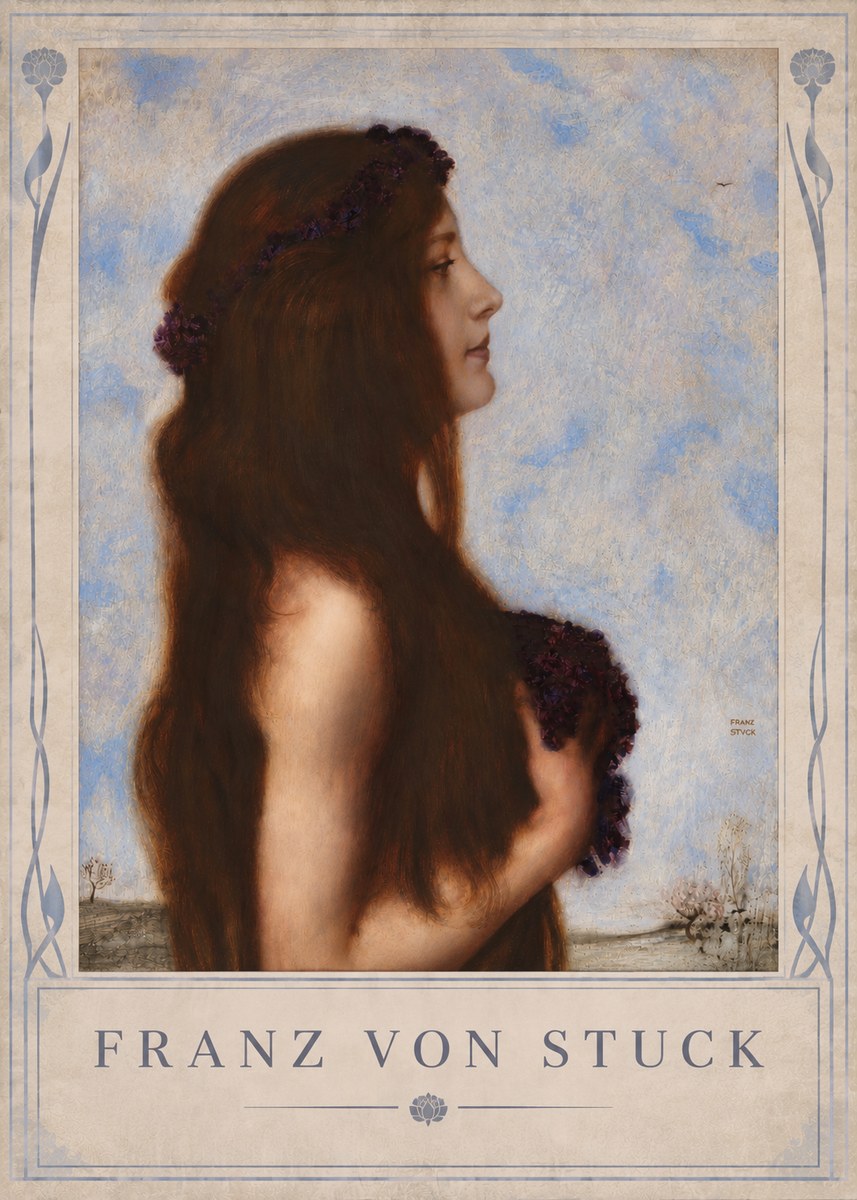 Franz von Stuck Frühlingsreigen No4 - Juliste
