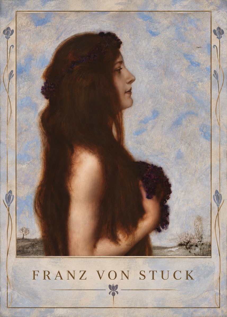 Franz von Stuck Frühlingsreigen No5 - Juliste