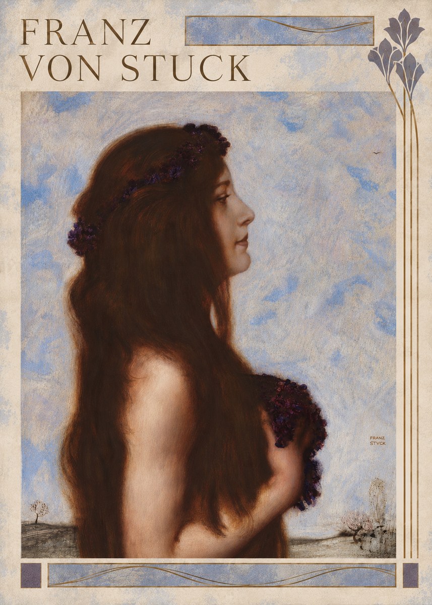 Franz von Stuck Frühlingsreigen No6 - Juliste