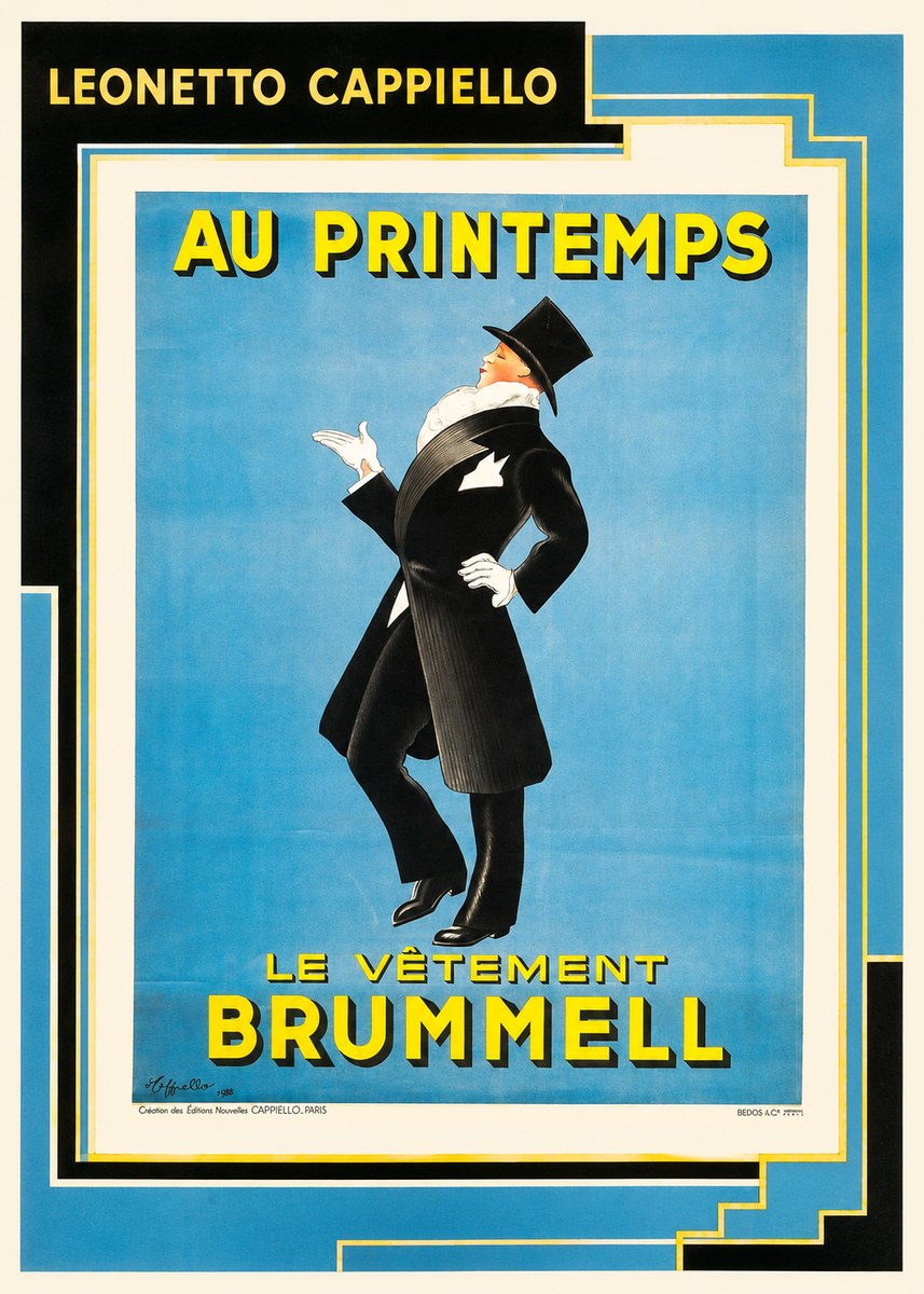 Leonetto Cappiello Au Printemps Le Vêtement Brummell No2 - Juliste