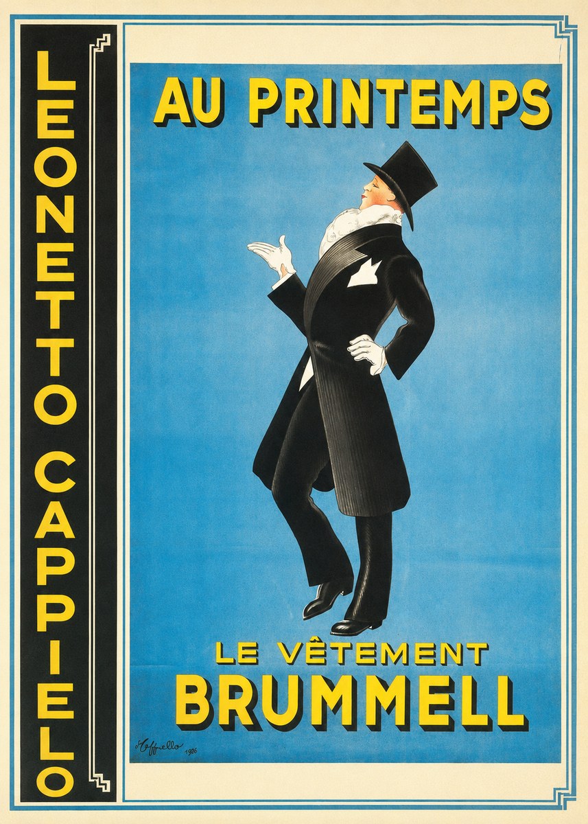 Leonetto Cappiello Au Printemps Le Vêtement Brummell No4 - Juliste