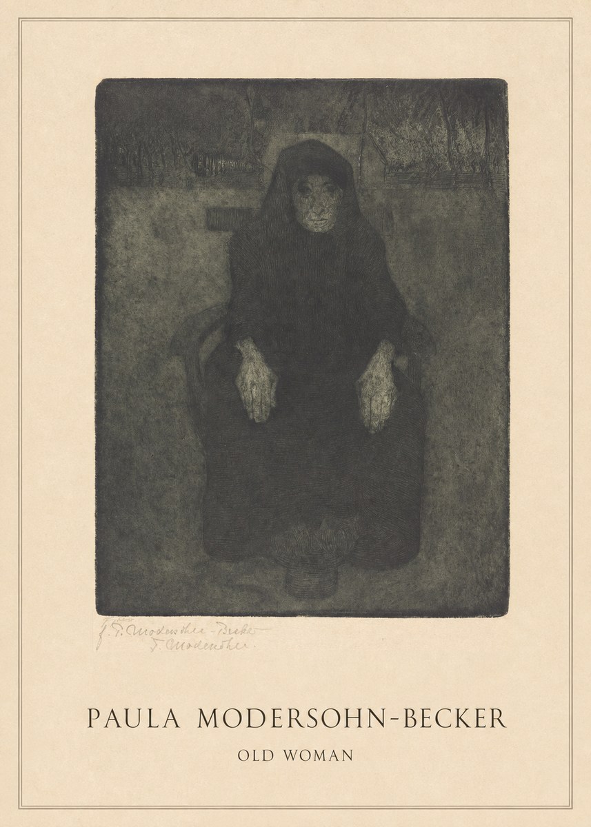 Paula Modersohn-Becker Old Woman No4 - Juliste