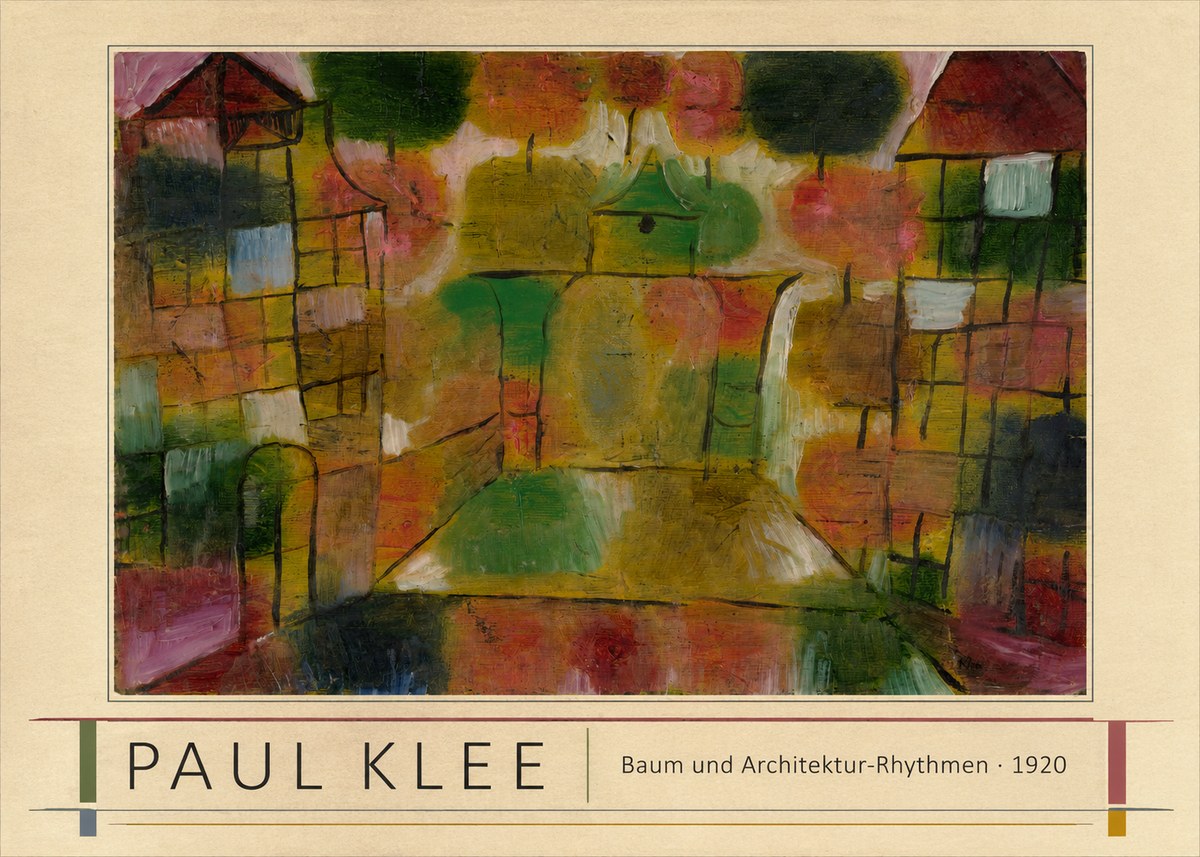 Paul Klee Baum Und Architektur-rhythmen No1 - Juliste