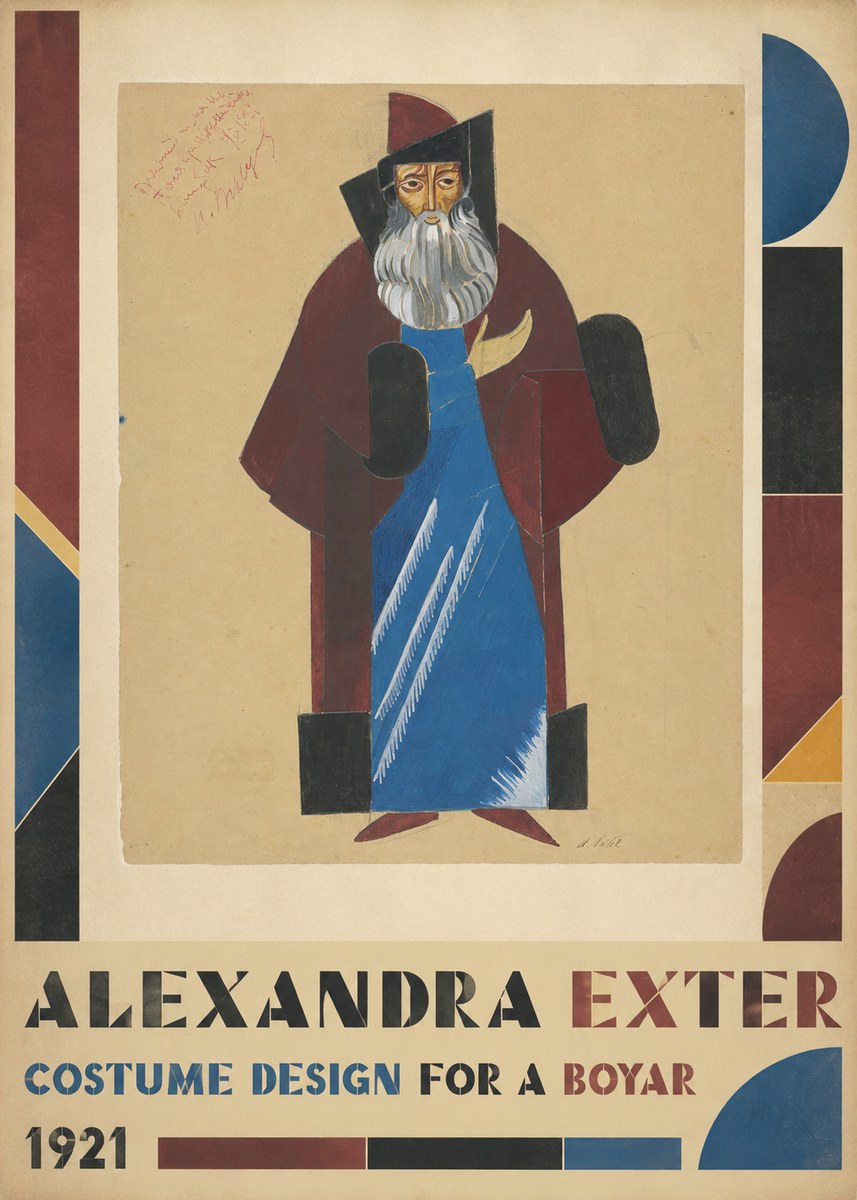 Alexandra Exter Costume Design for a Boyar No5 - Juliste
