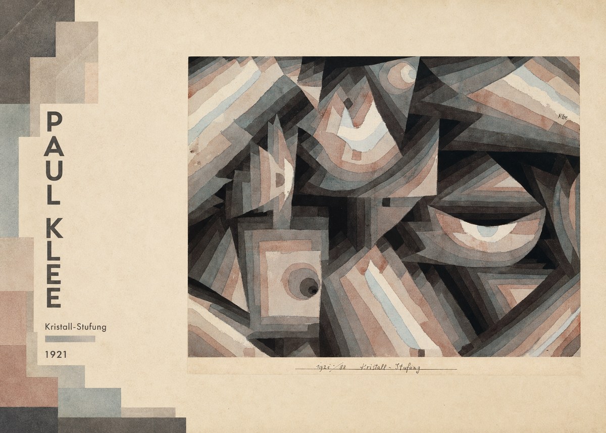 Paul Klee Kristall-stufung I No2 - Juliste