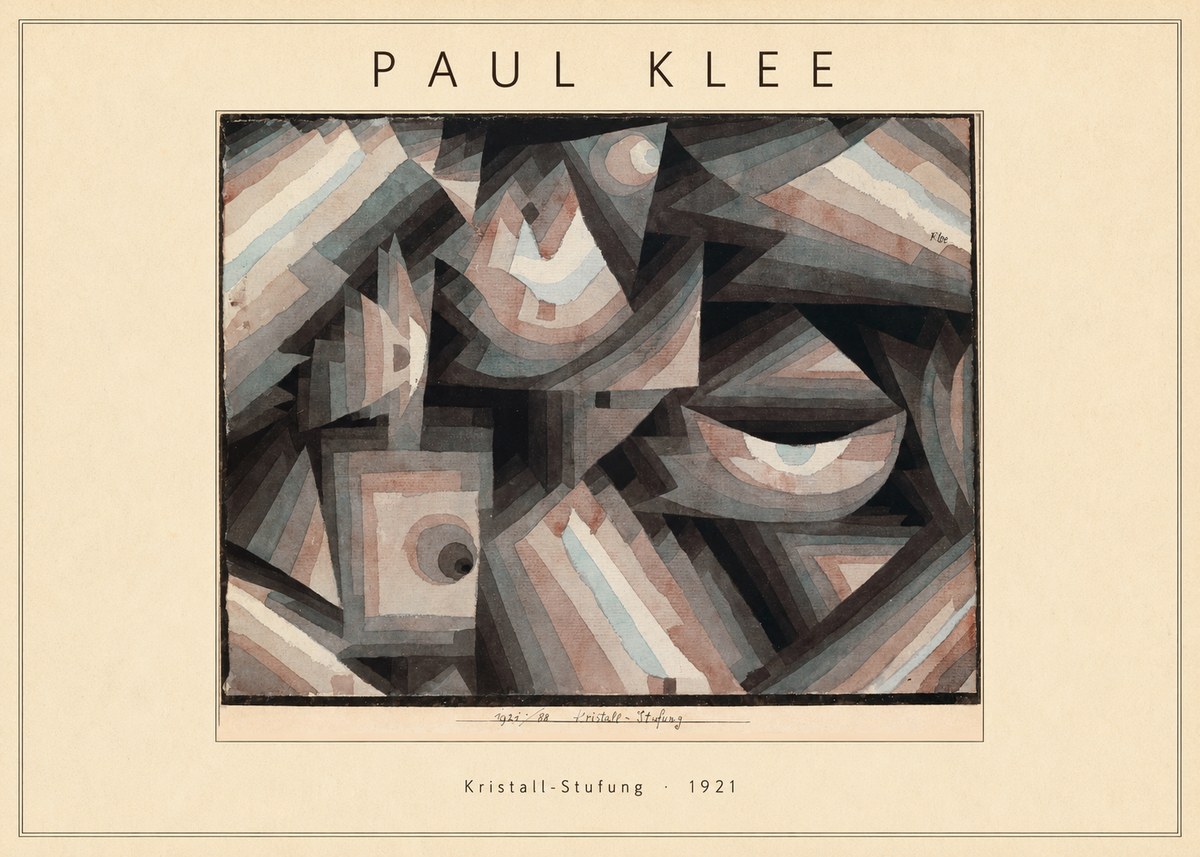 Paul Klee Kristall-stufung I No4 - Juliste