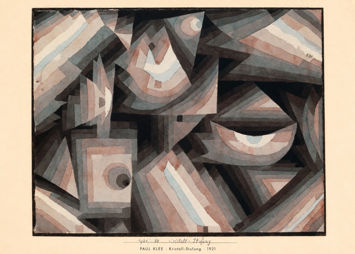 Paul Klee Kristall-stufung I No5 - Juliste