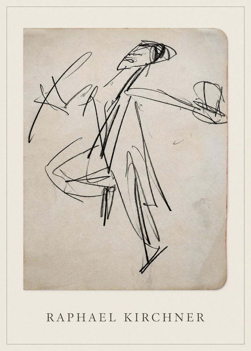 Raphael Kirchner Dynamic Dancer Sketch No4 - Juliste